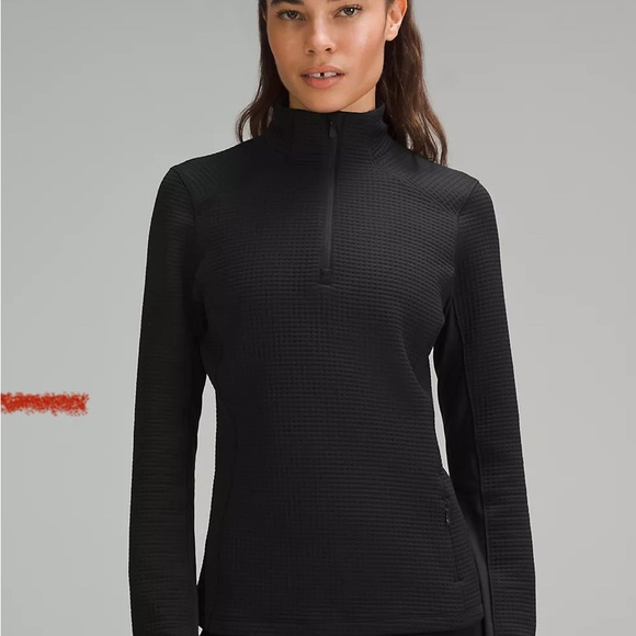 lululemon athletica Tops - New with Tags- Lululemon Waffle-Knit Half-Zip Long-Sleeve Shirt